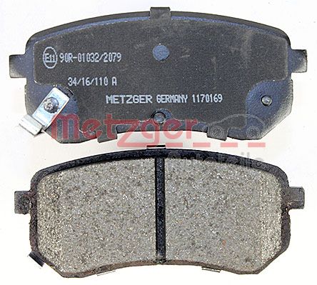 METZGER 1170169 Bremsbelagsatz, Scheibenbremse